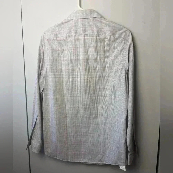 MICHEAL KORS Long sleeves button down shirts size small  Gray Pink and white - Picture 6 of 8